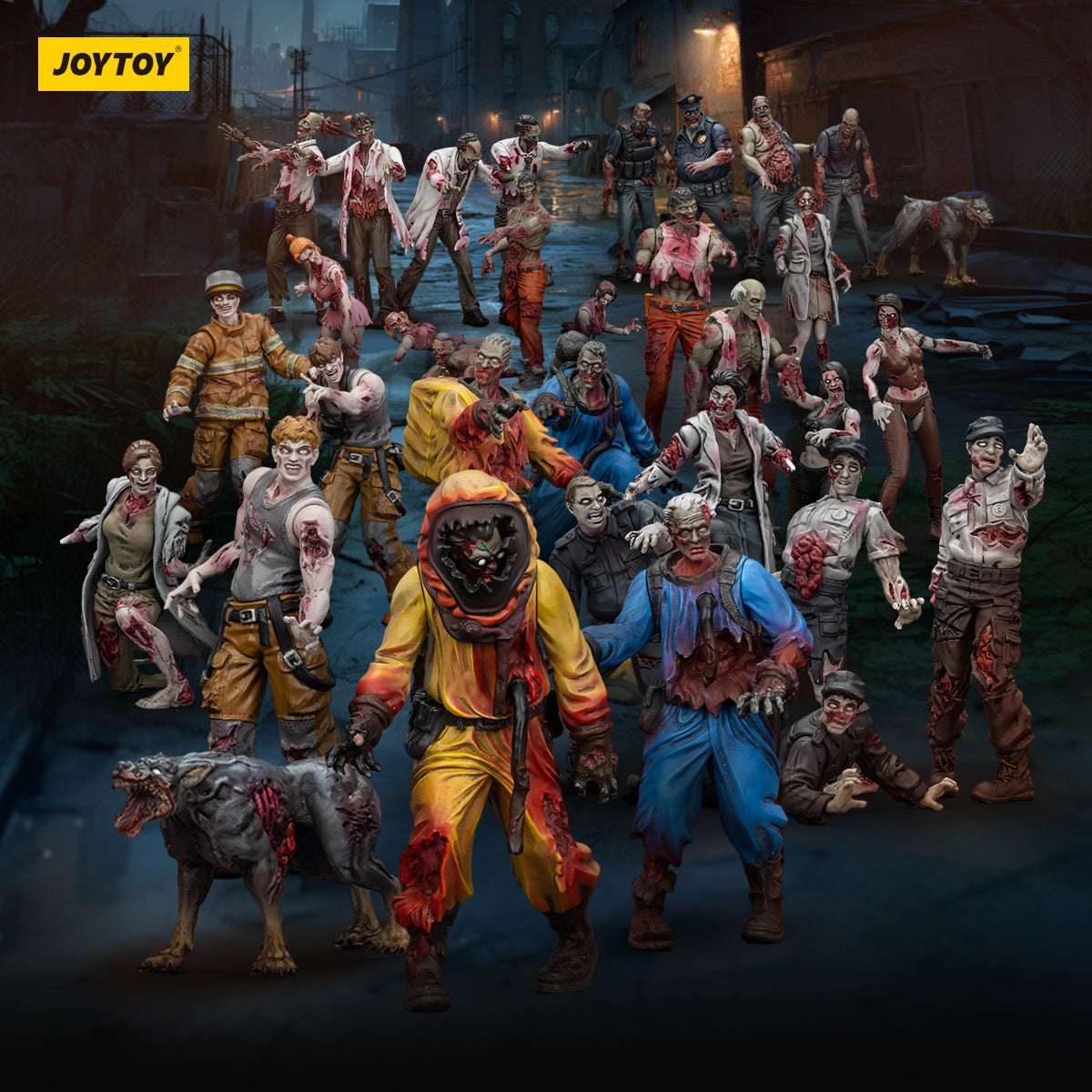 (Only Shipped to the US) JOYTOY 1/25 Dark Source Zombie Figure Scientists (Male) JT01604 Action Figures