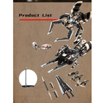 Yubo Creative Warrior Goddess Lia Dual Body + Motorcycle Assembly Model Kits