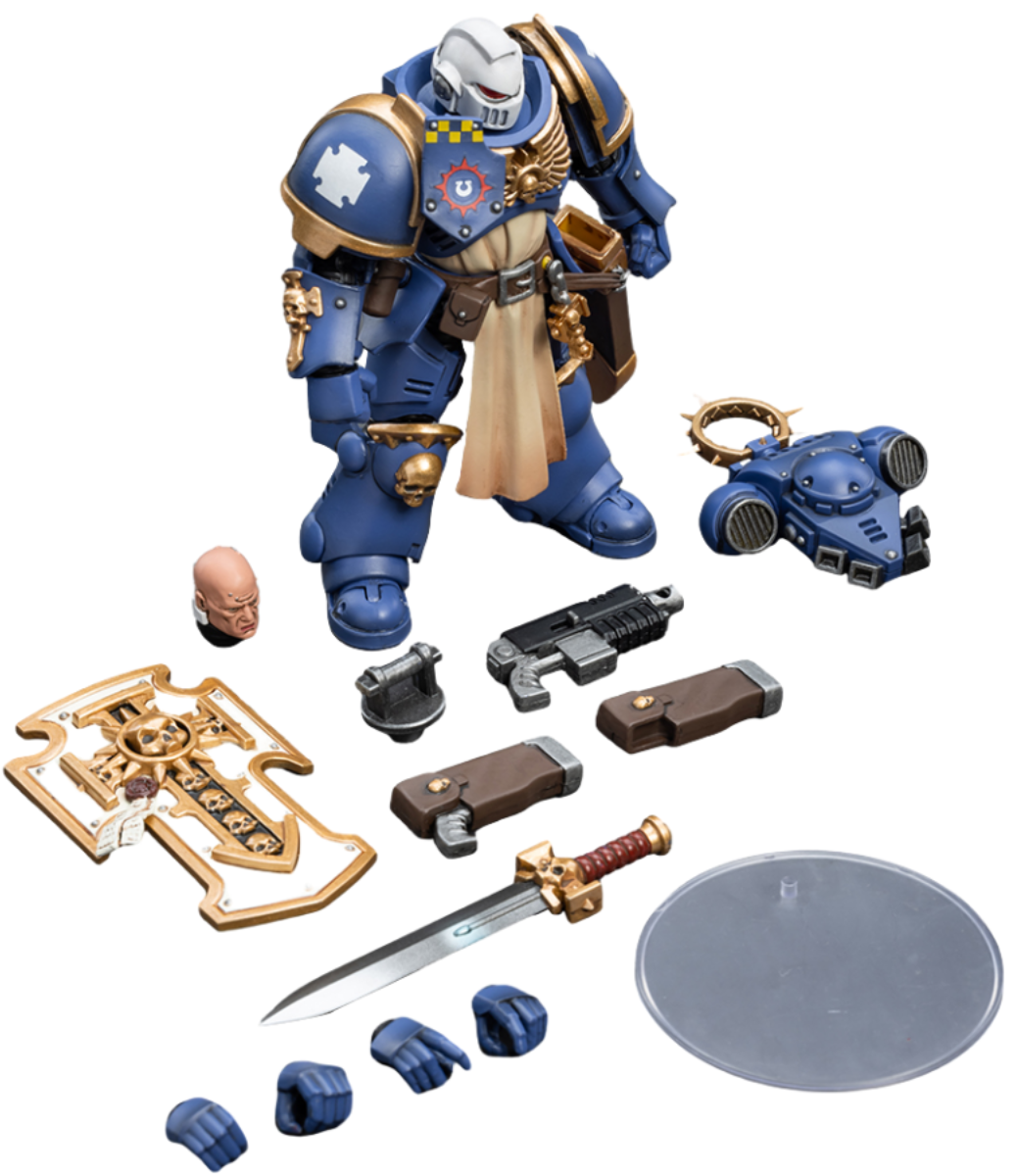 HiPlay JoyToy 40K Collectible Figure: Ultramarine Bladeguard Veteran 03 1:18 Scale Action Figures JT2344 (Veteran 03)