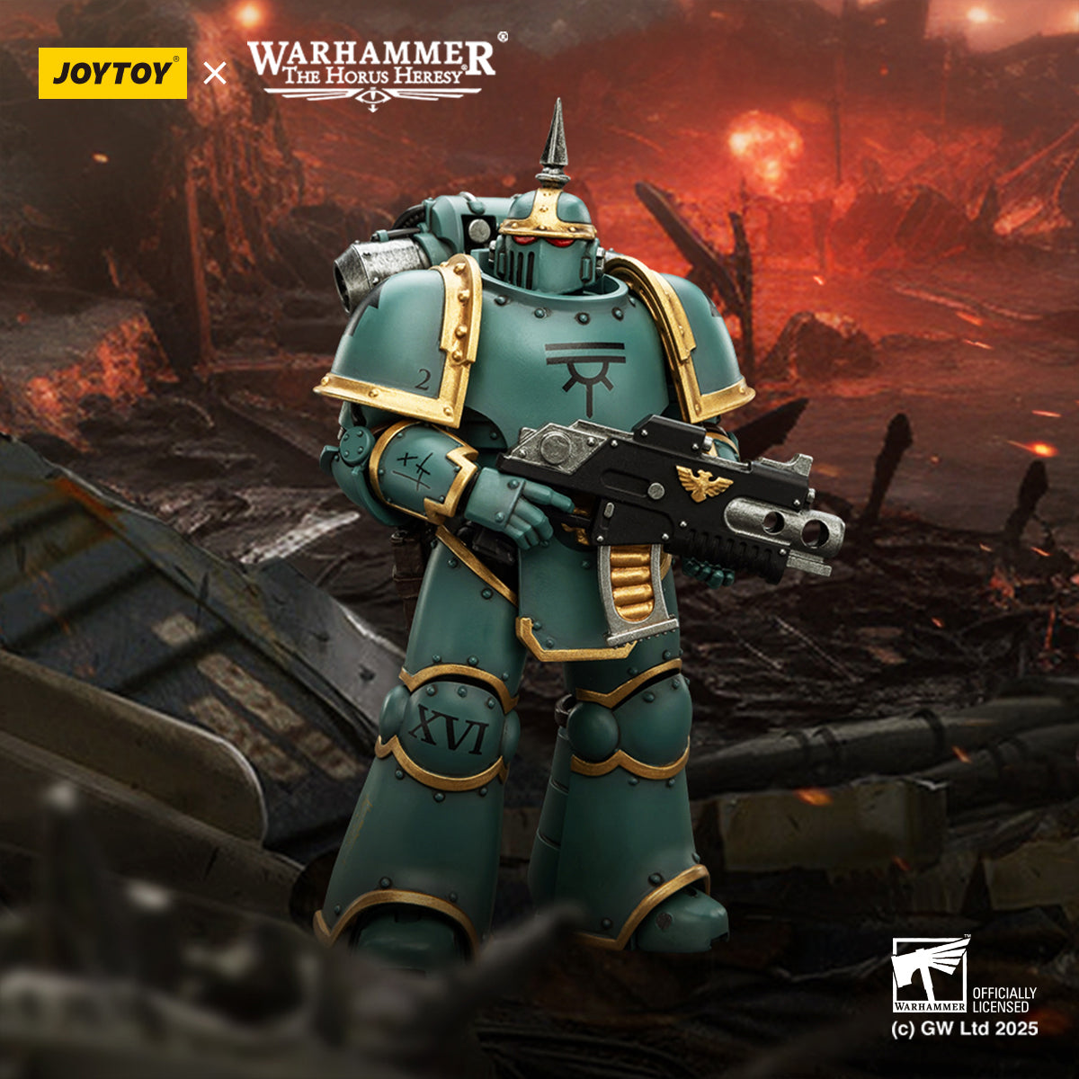 (Only Shipped to the US) JOYTOY Warhammer Sons of Horus MK lll Tactical Legionary JT02687 1/18 Scale Action Figure