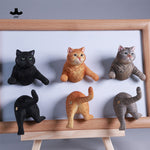 JXK Channel Cat Static Expertly Hand-Painted Lifelike Animal Figurine
