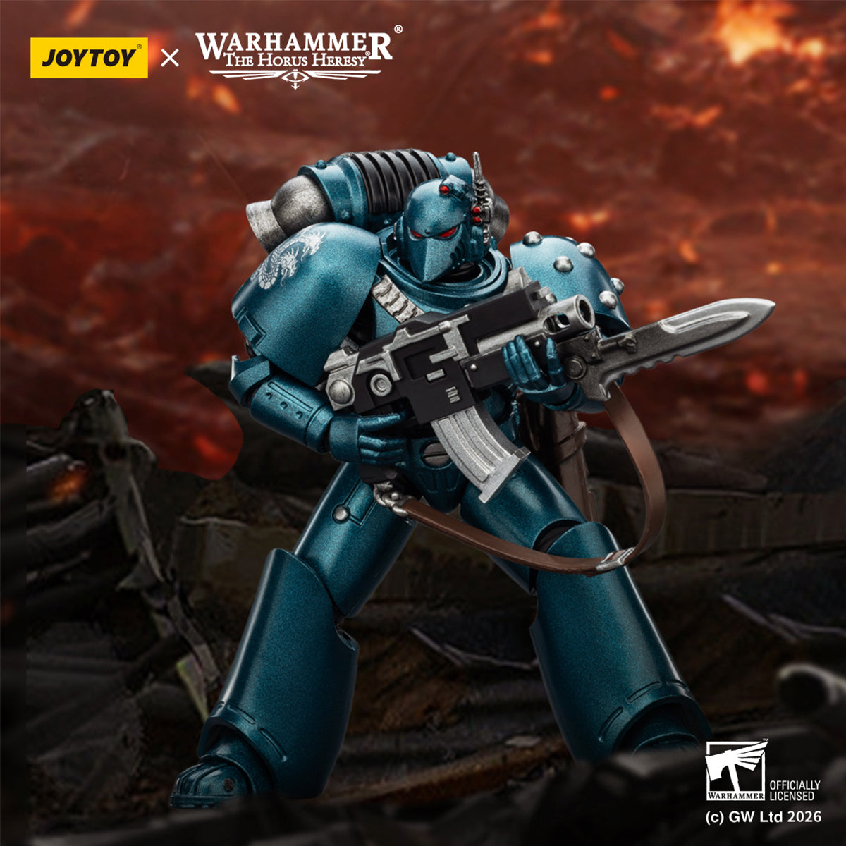 JOYTOY Warhammer 40,000 Thousand Sons & Space Wolves & Sons of Horus & Alpha Legion & Blood Angels & Imperial Fist & Ultramarines MKVI Tactical Legionary 1/18 Scale Action Figure