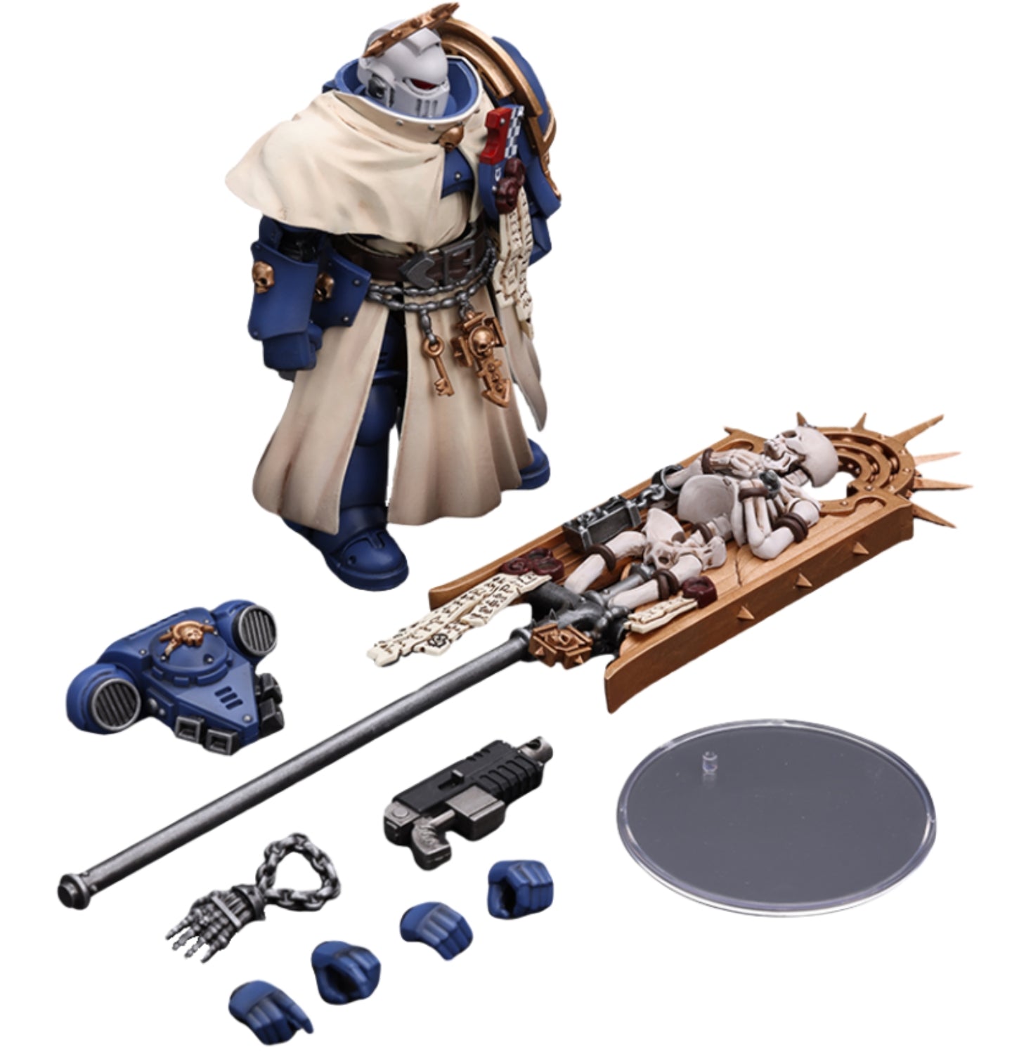 HiPlay JoyToy Warhammer 40K Collectible Figure: Ultramarine Bladeguard Ancient 1:18 Scale Action Figures (Bladeguard Ancient JT8834)