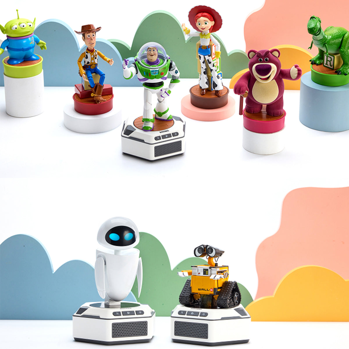 Robosen Mini Robot Toy Story Lots-o'-Huggin' Bear/REX/Buzz Lightyear/WALL·E/EVE/Alien/Woody/Jessie/Mini Base Action Figure Set