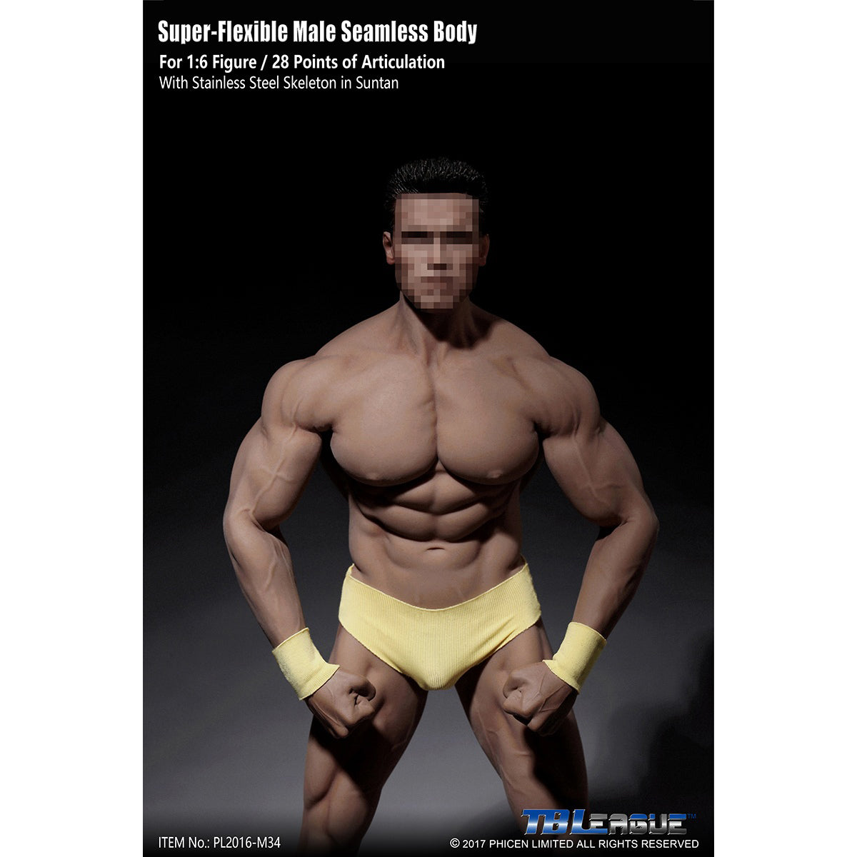 TBLeague, Seamless Male Muscular Body Suntan-Skin, Action Figures Body