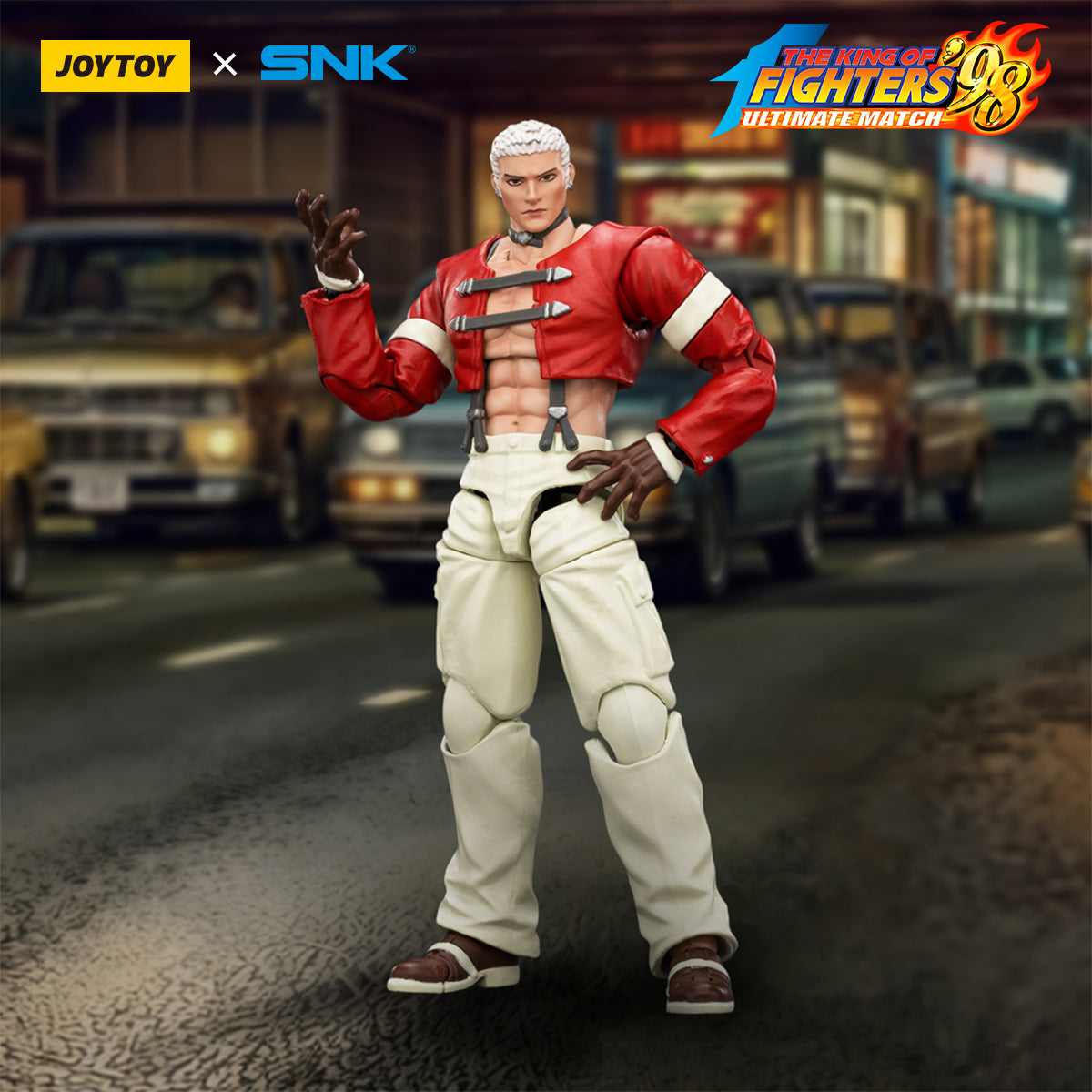 JOYTOY KOF'98UM Orochi Team Chris & Shermie & Yashiro Nanakase 1/18 Scale Action Figure