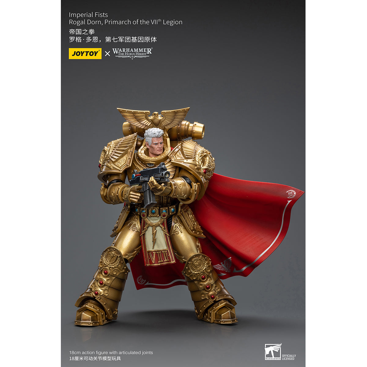 JOYTOY Imperial Fists Rogal Dorn Primarch of the Vllth Legion JT8865 1/18 Scale Action Figure