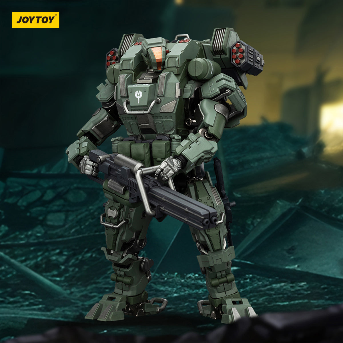 JOYTOY APOC Series Falcon 02 Rapid Assault Mech ST-8615 + Steel Ride Corps Assaulter Rhett JT03417+ JT01970 1/25 Scale Action Figure