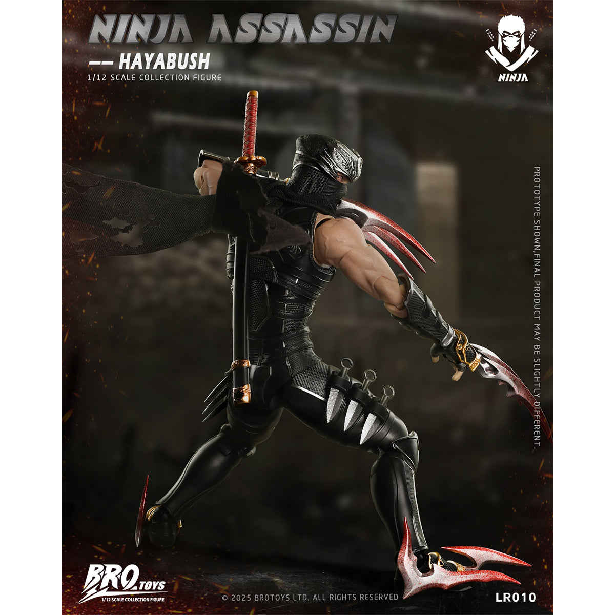 (Only Shipped to the US) BROTOYS LR010 Ninja Assassin 1/12 Scale Action Figure