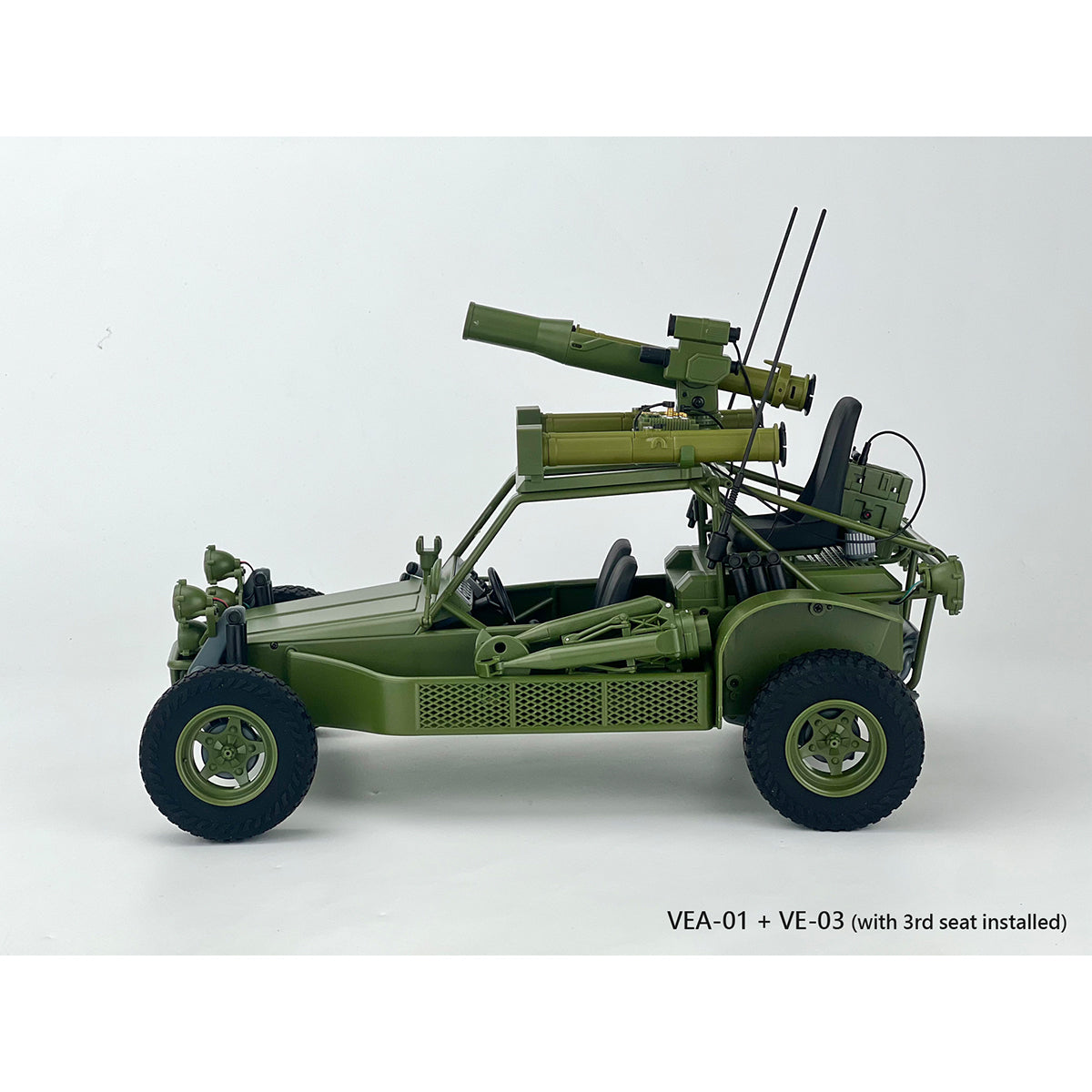 FANS HOBBY VE-01 Air Eagle VE-02 Uni-Thunder VE-03 A.T.A.C. All-Terrain Attack Carrier VEA-01 Missile Launcher Set 1/12 Scale Vehicle Model