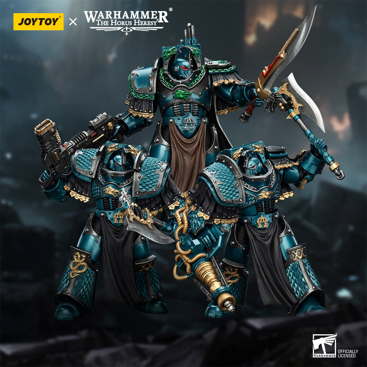 (Only Shipped to the US) JOYTOY Alpha Legion Lernaean Terminator with Conversion Beam Cannon 1/18 Warhammer The Horus Heresy Action Figures