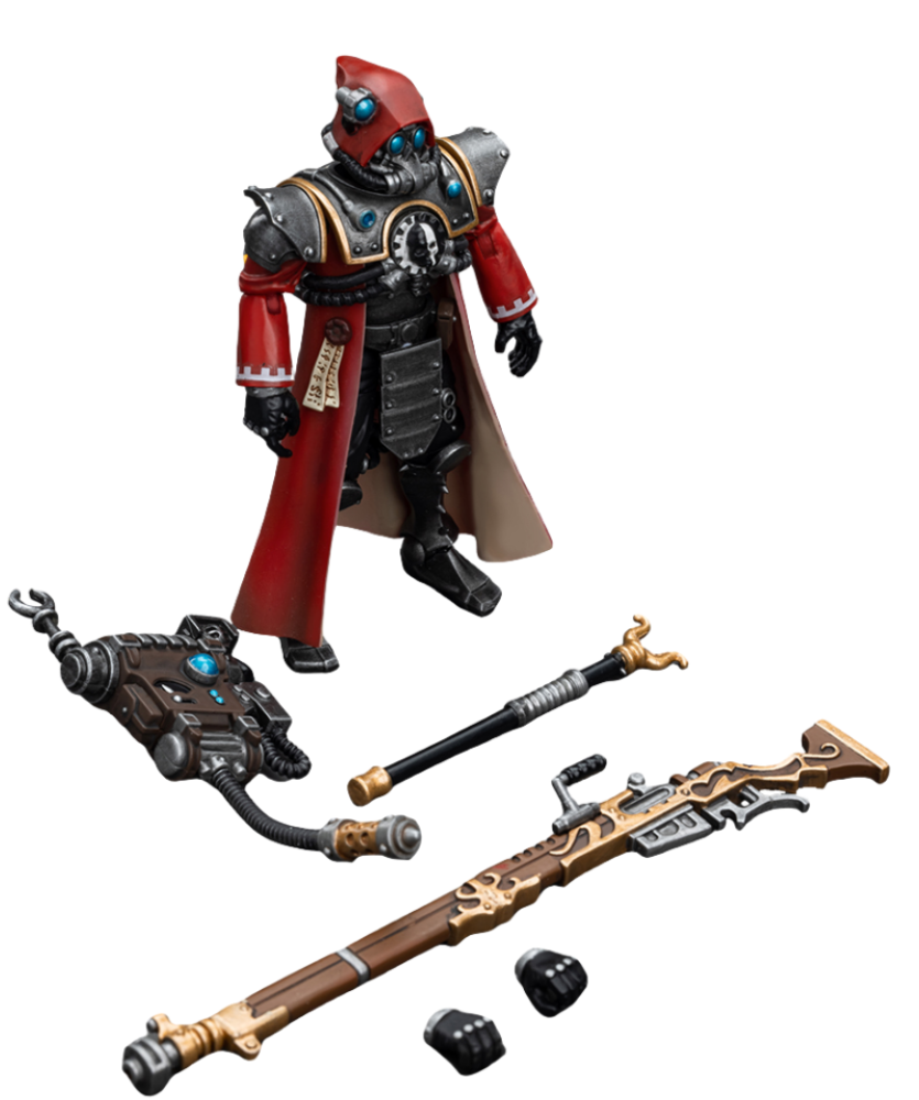 HiPlay JoyToy 40K Collectible Figure: Adeptus Mechanicus Skitarii Ranger with Transuranic Arquebus 1:18 Scale Action Figures JT7851 (Ranger with Transuranic Arquebus)