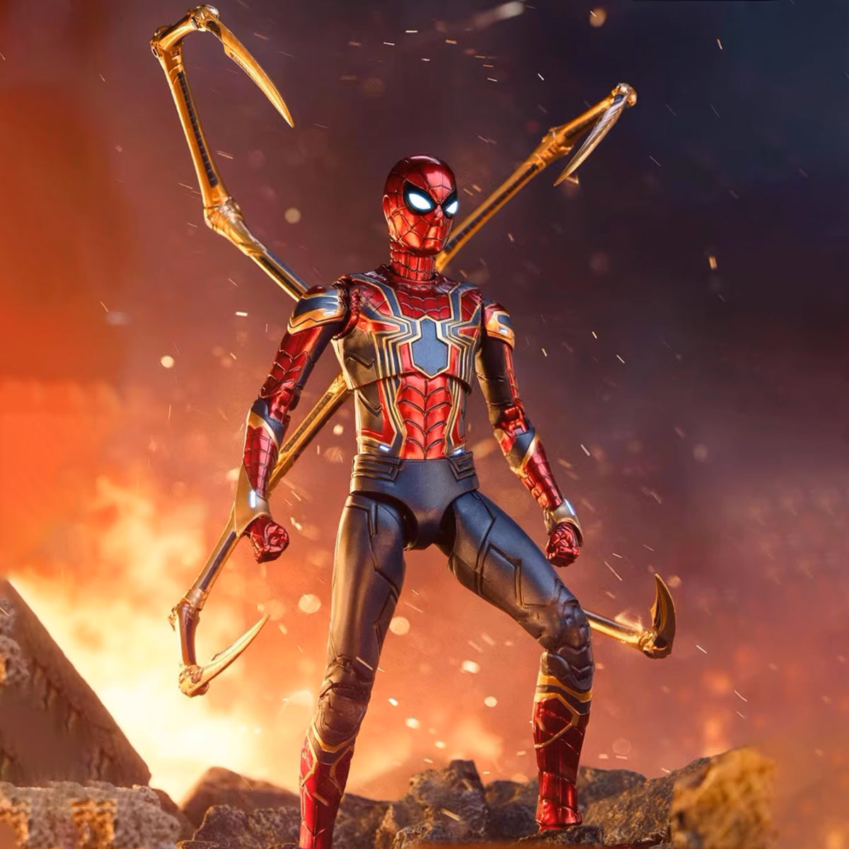 Fondjoy Infinity Saga Iron Spider Assembly Model Kits Comic Series