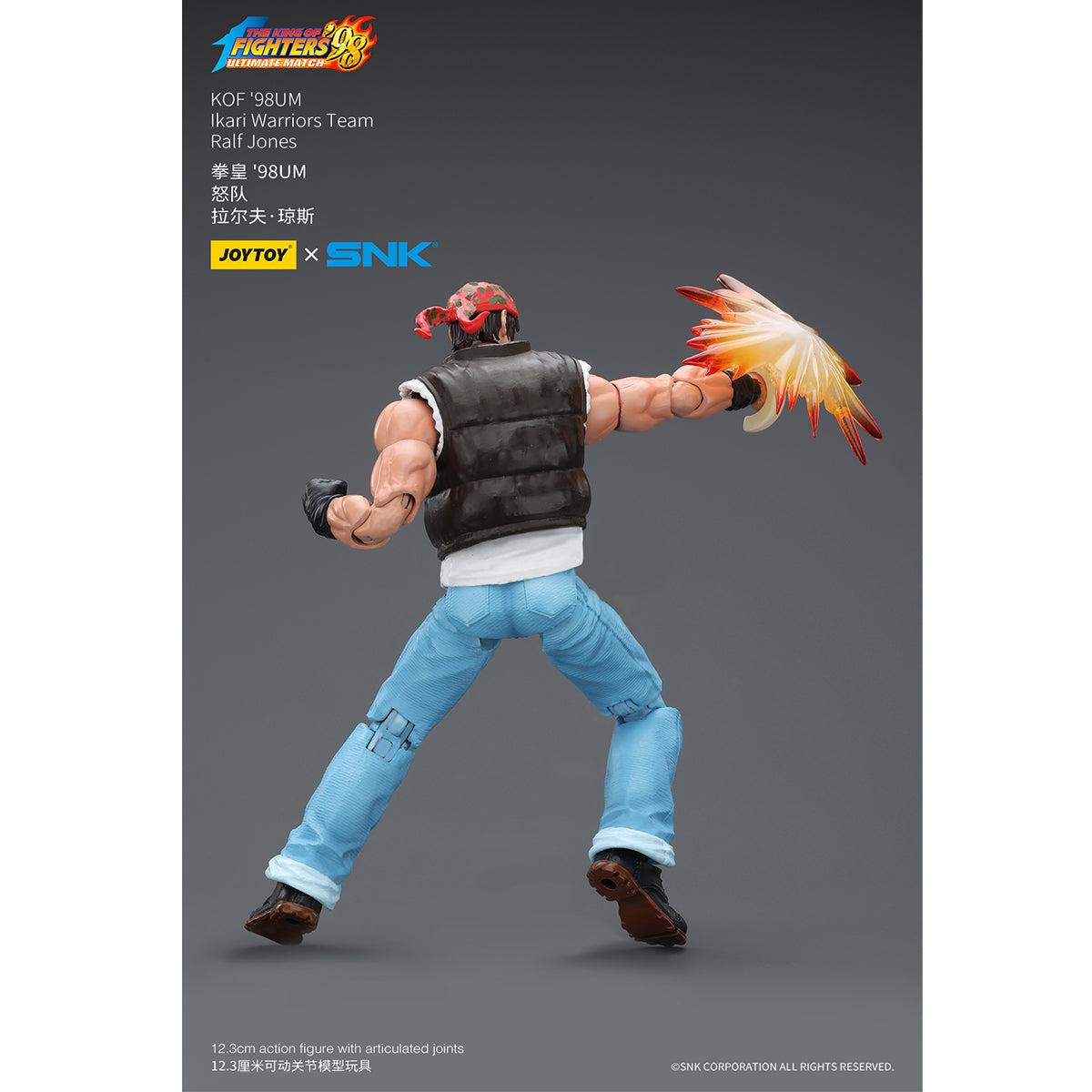 (Only Shipped to the US) JOYTOY SNK 1/18 KOF'98UM Ikari Warriors Team Ralf Jones JT01710 Action Figures