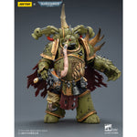 JOYTOY Warhammer 40,000 Death Guard Plague Marine with Bubotic axe and Plague Knife & Champion with Plasma Pistol and Power Fist 1/18 Scale Action Figure