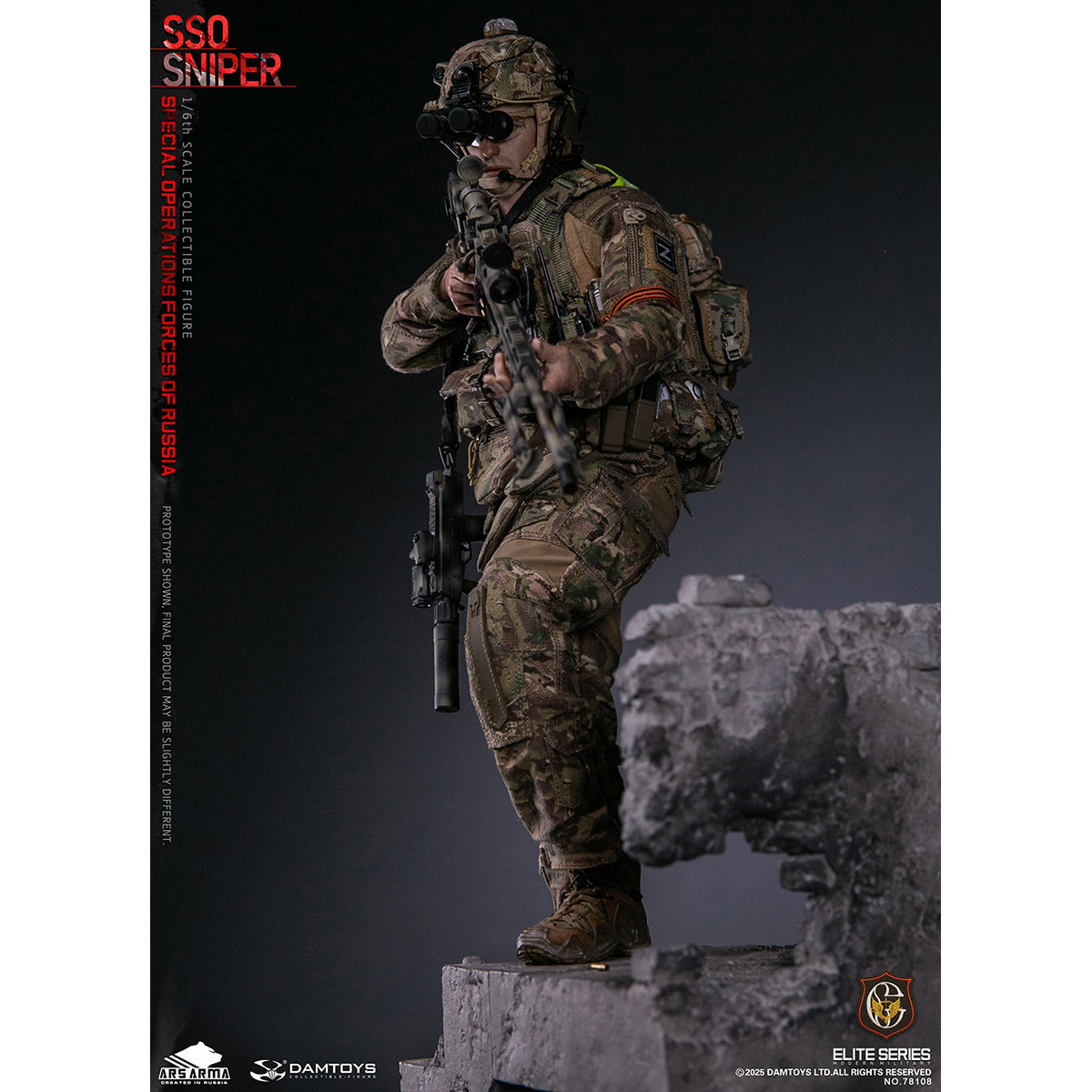 DAMTOYS & ARS ARMA 1/6 Special Operations Forces Of Russia (SSO) Sniper Action Figures