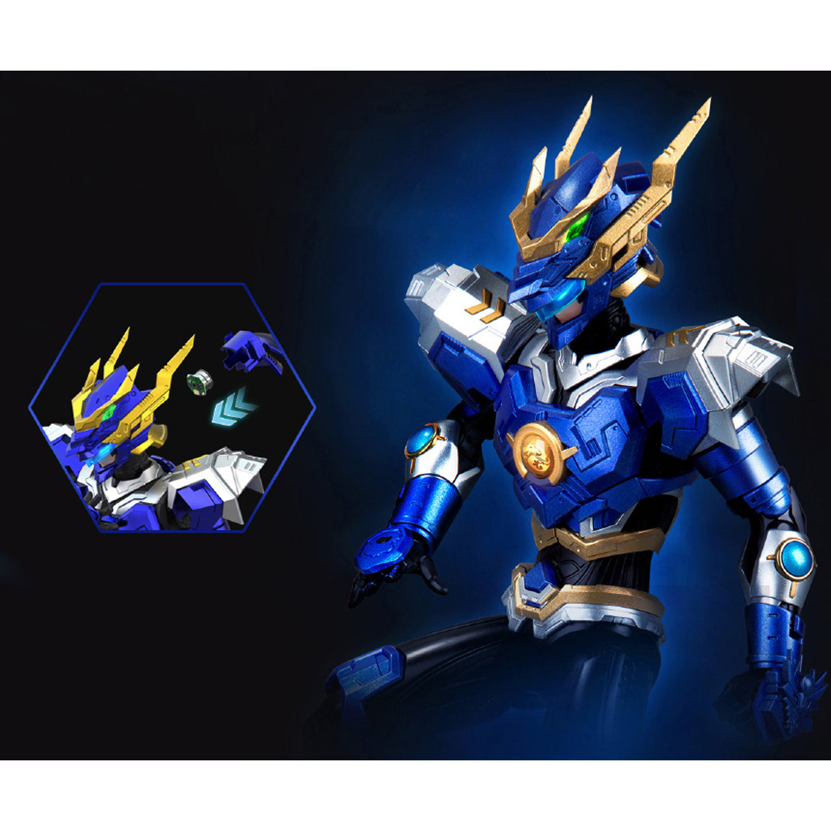 Yili Chuangwan UBF-H02 Super Beast Armor: Long Jian & Dragon War Flash Chariot Set Articulated Assembly Model Kits