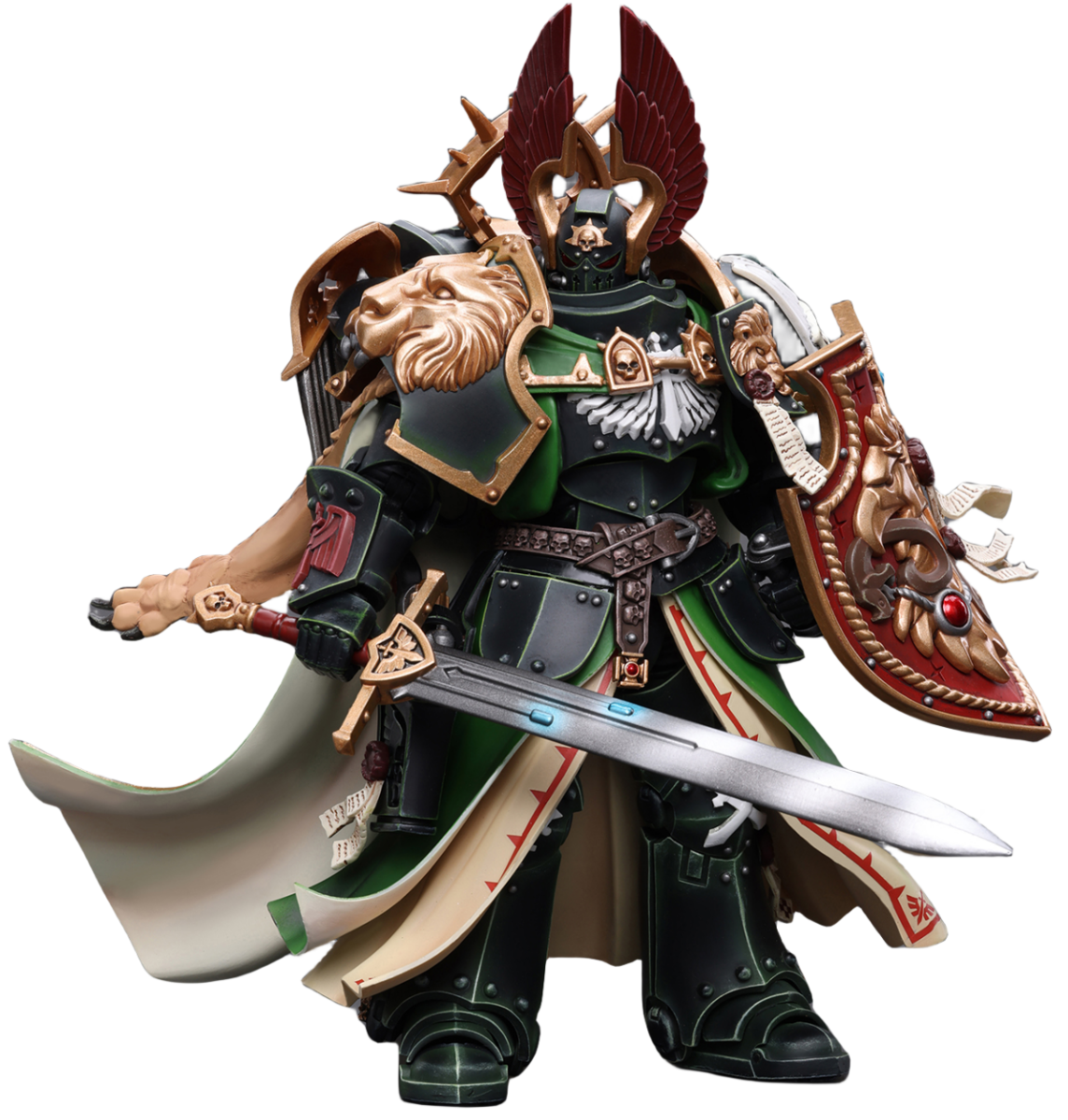 Figura de acción JoyToy Warhammer 40K Dark Angels Primark Lion El'Jonson a escala 1:18 JT7882 (JT7882 El'Jonson) 