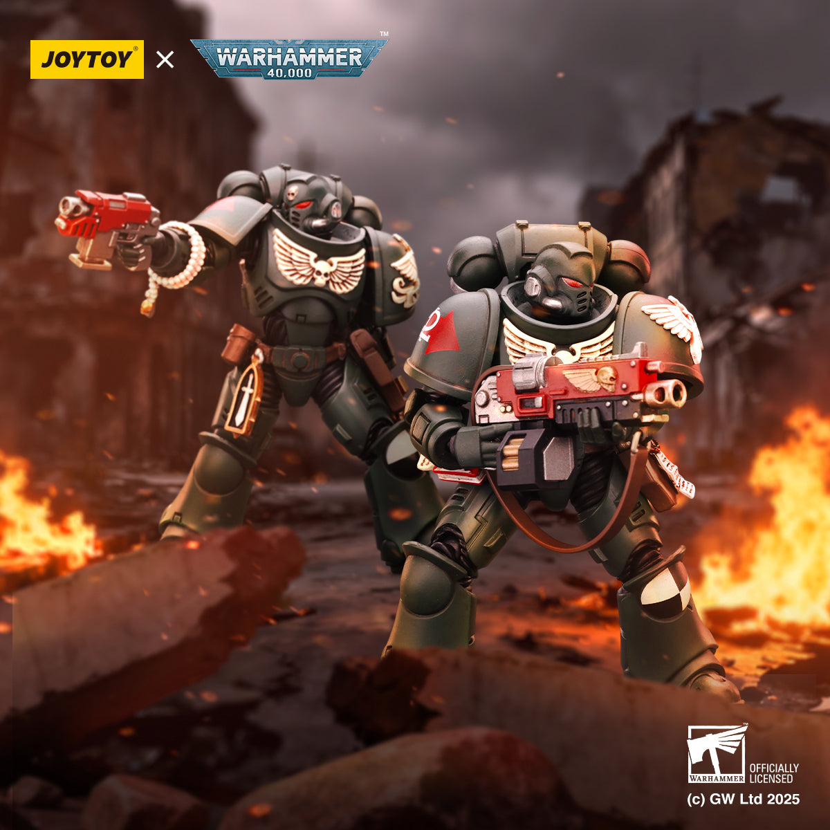 JOYTOY Dark Angels Intercessors Brother Asharr & Brother Nadael 1/18 Scale Action Figure