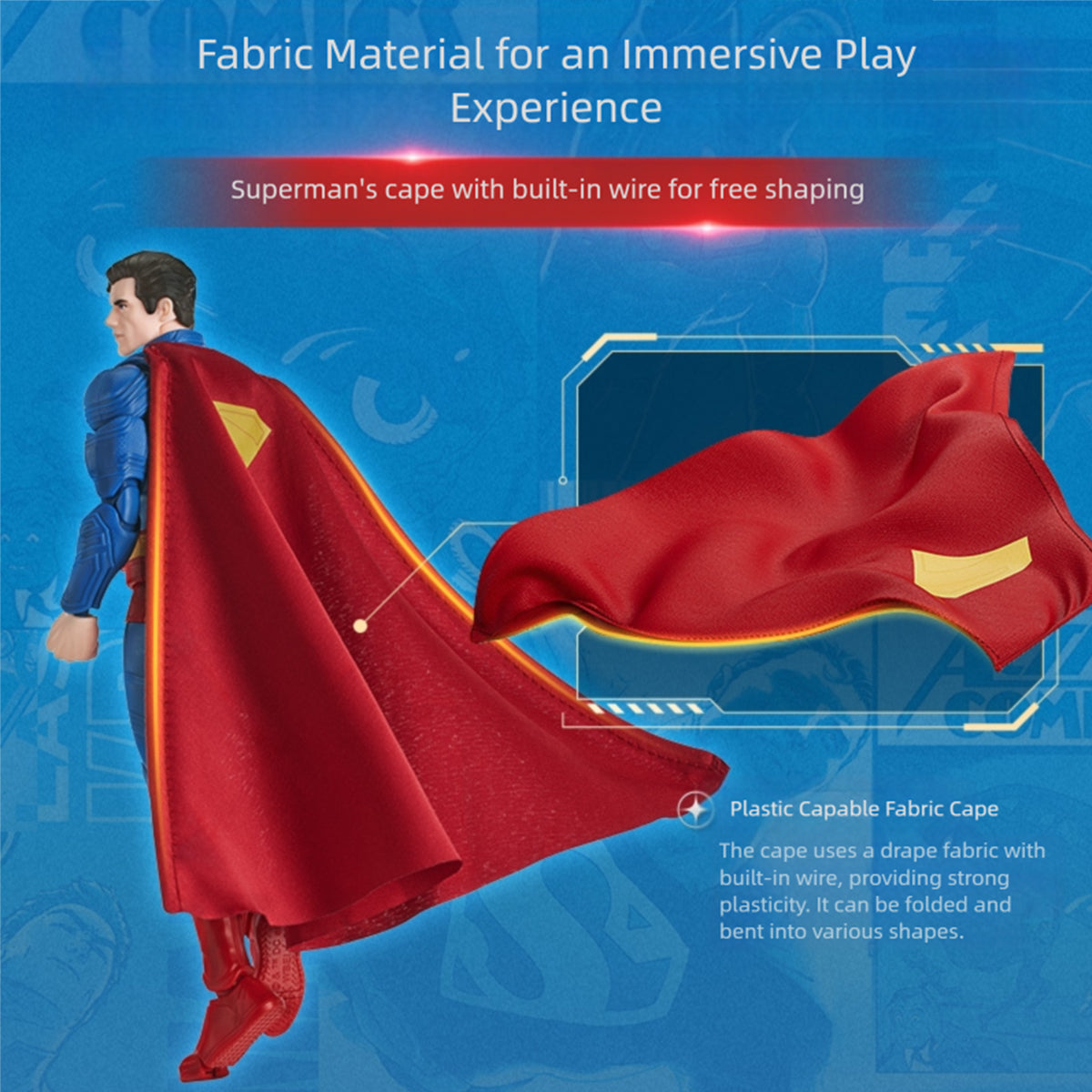 (Only Shipped to the US) BLOKEES Champion Class DC Heros Superman Assembly Model Kit