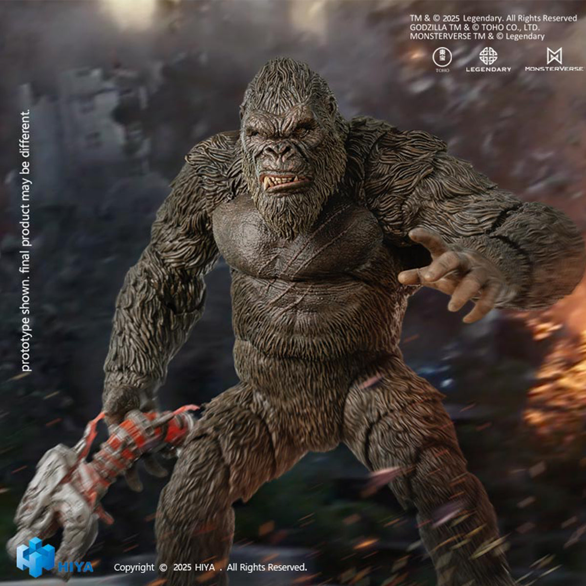 HIYA EBG0241 Godzilla vs. Kong: Kong 2.0 1/12 Scale Articulated Action