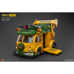 JOYTOY TMNT-Roadkill Rodney & TMNT-Turtle Van 1/18 Scale Fit TMNT Series Action Figure
