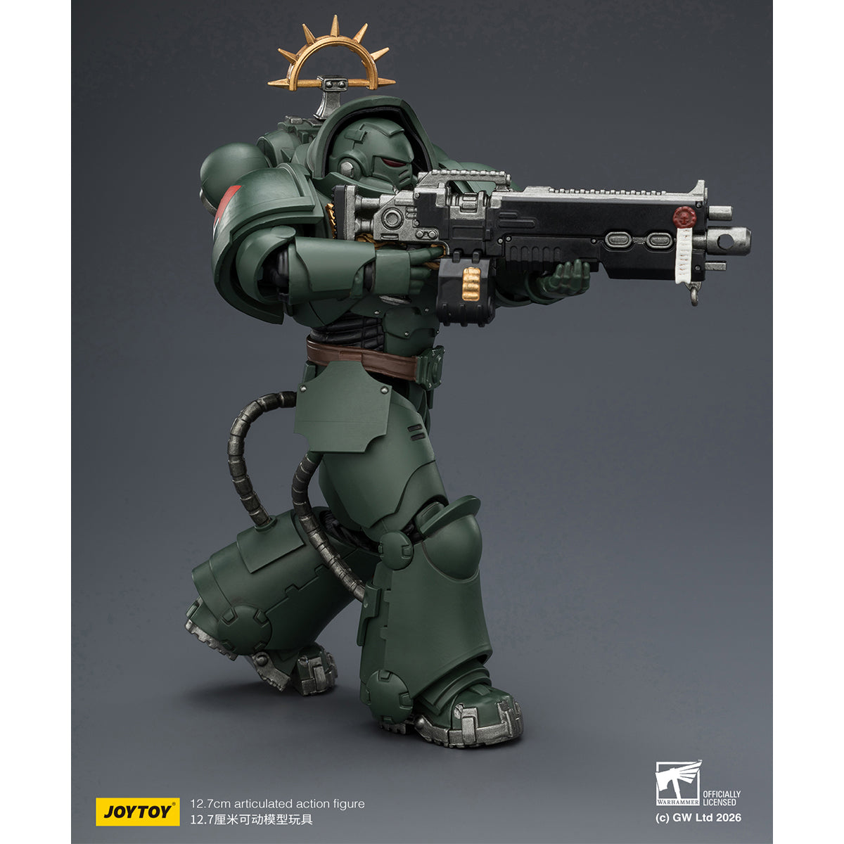 JOYTOY Warhammer 40,000: Space Marine 2 Heavy Intercessor with Heavy Bolt Rifle and Bolt Pistol (Game Edition) 1/18 Scale Action Figure