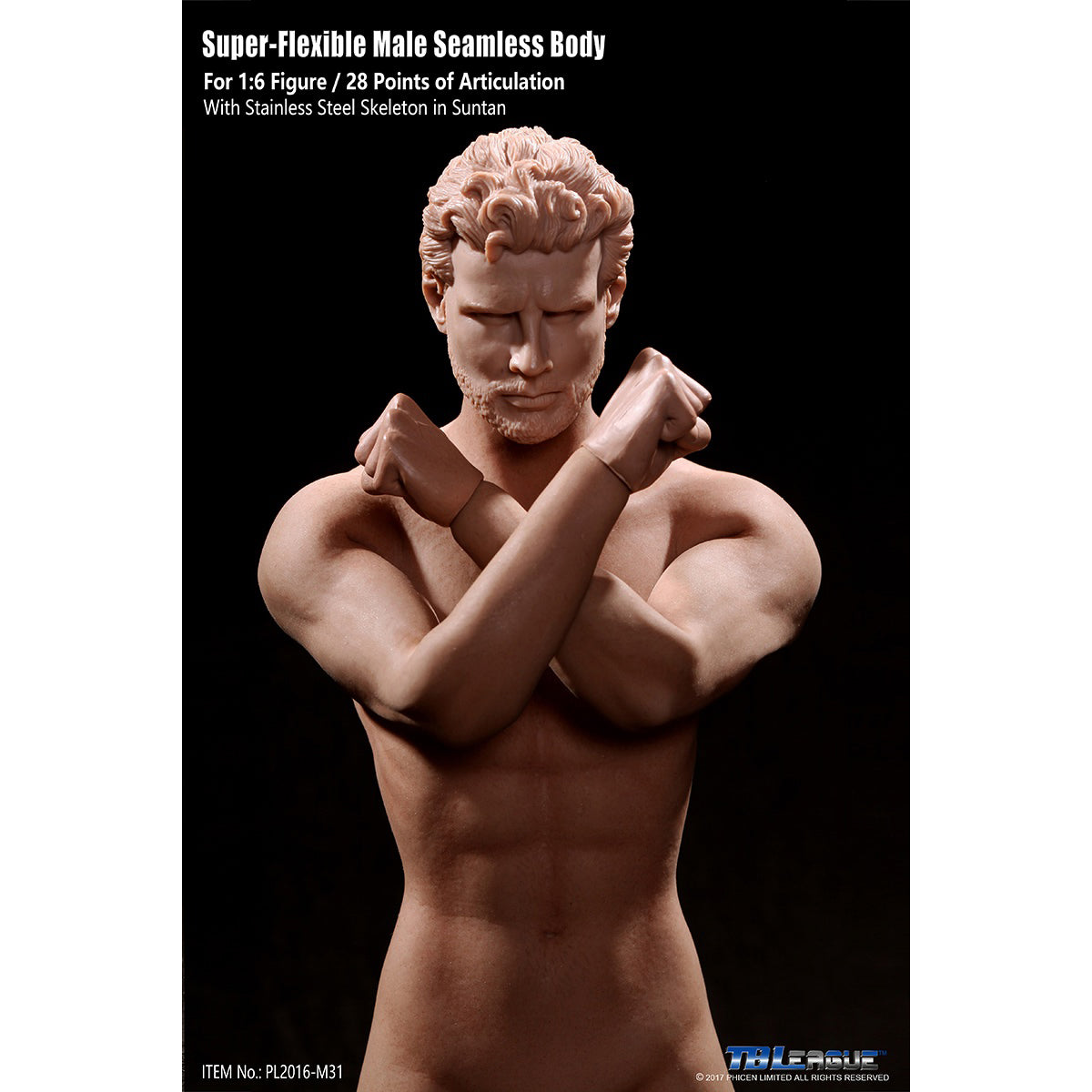 TBLeague, Seamless Male Muscular Body Suntan-Skin, Action Figures Body