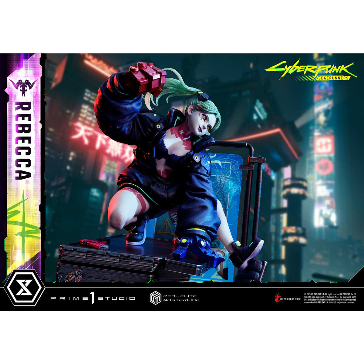 Prime 1 Statue, Cyberpunk Edgerunners Rebecca, 1/4 Art Anime Statue