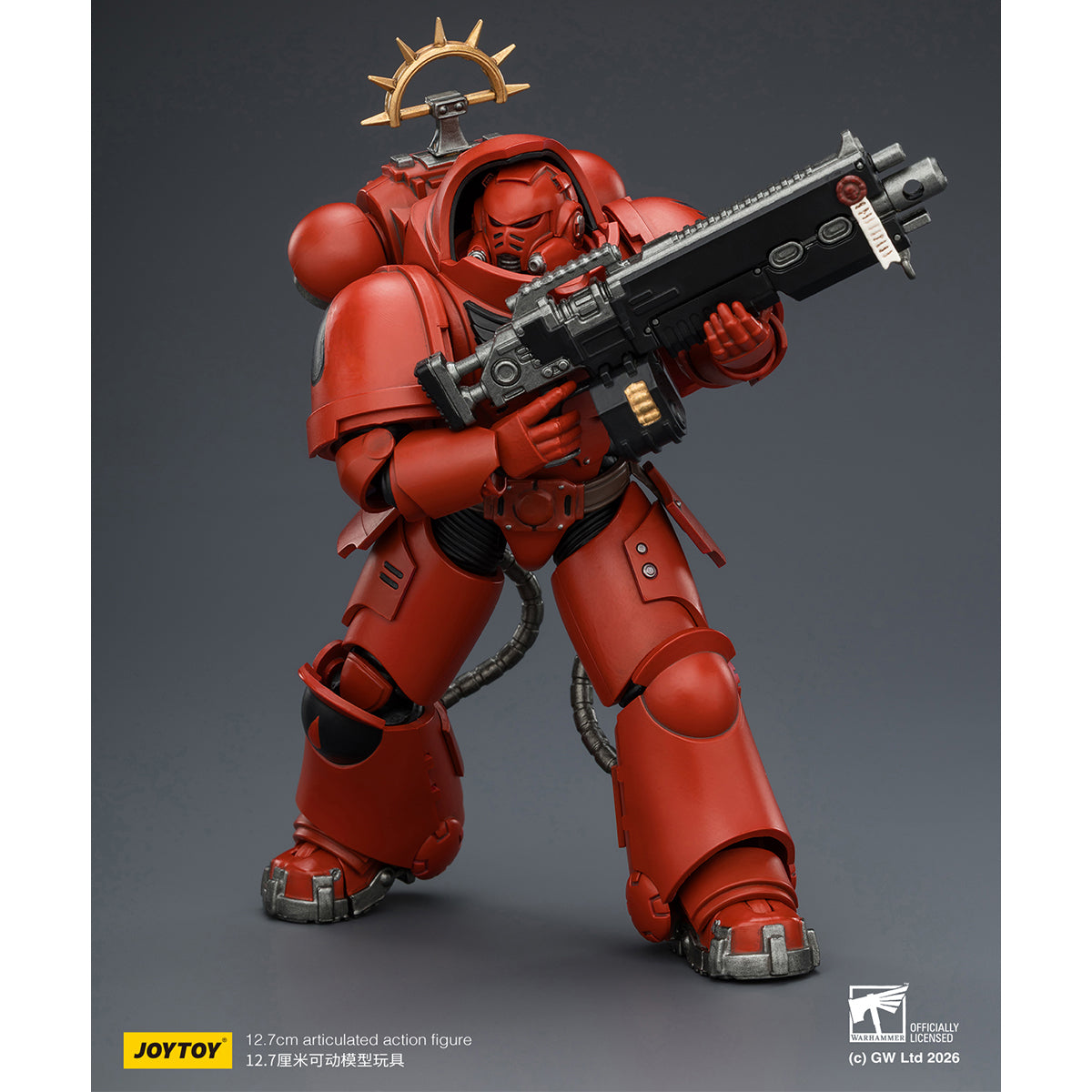 JOYTOY Warhammer 40,000: Space Marine 2 Heavy Intercessor with Heavy Bolt Rifle and Bolt Pistol (Game Edition) 1/18 Scale Action Figure