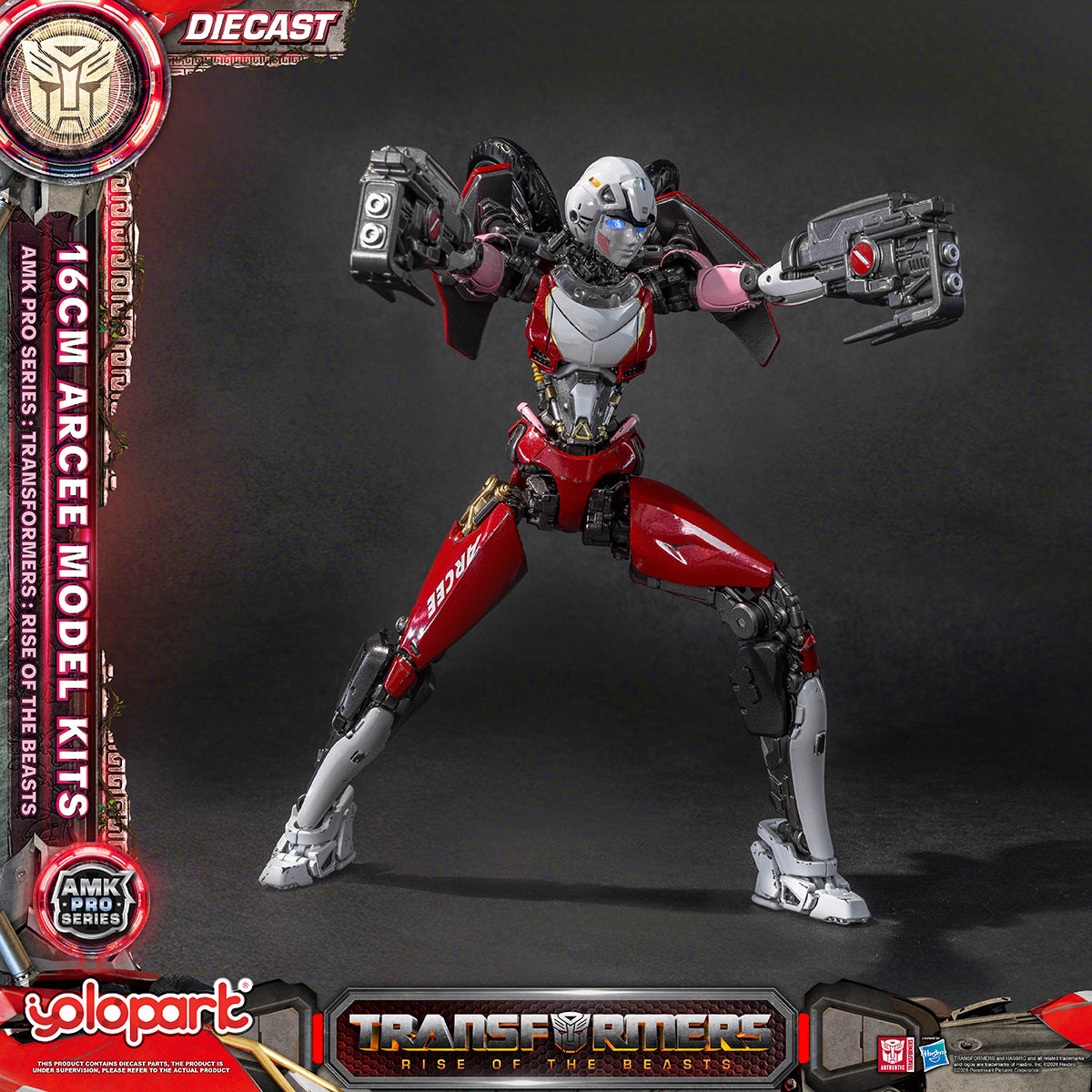 Yolopark AMK PRO Series Transformers: Rise of the Beasts Arcee Pre‑assembled Model Kits