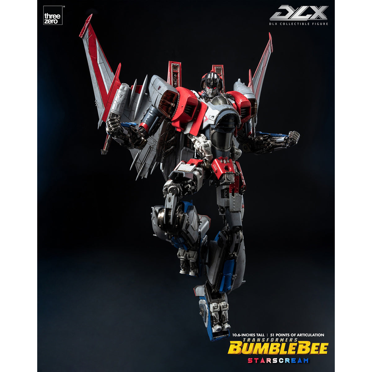 Threezero Transformers: Bumblebee DLX Starscream 3Z09430W0 Action Figure