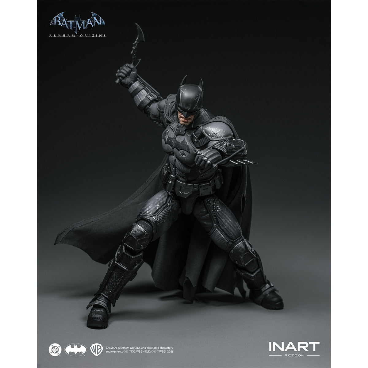 INART DC Comics MAG G0007 Batman: Arkham Origins - Batman (Battle Damaged Version) 1/12 Scale Action Figure