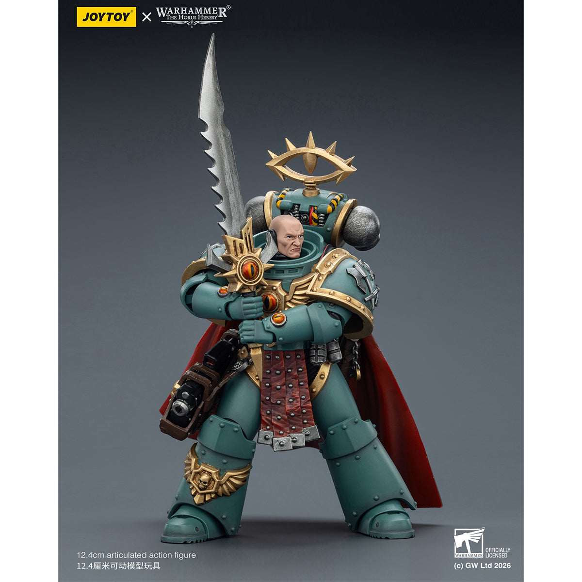 JOYTOY Warhammer 40,000 Sons of Horus Siege Breaker & Tybalt Marr Captain of the 18th Company 1/18 Scale Action Figure