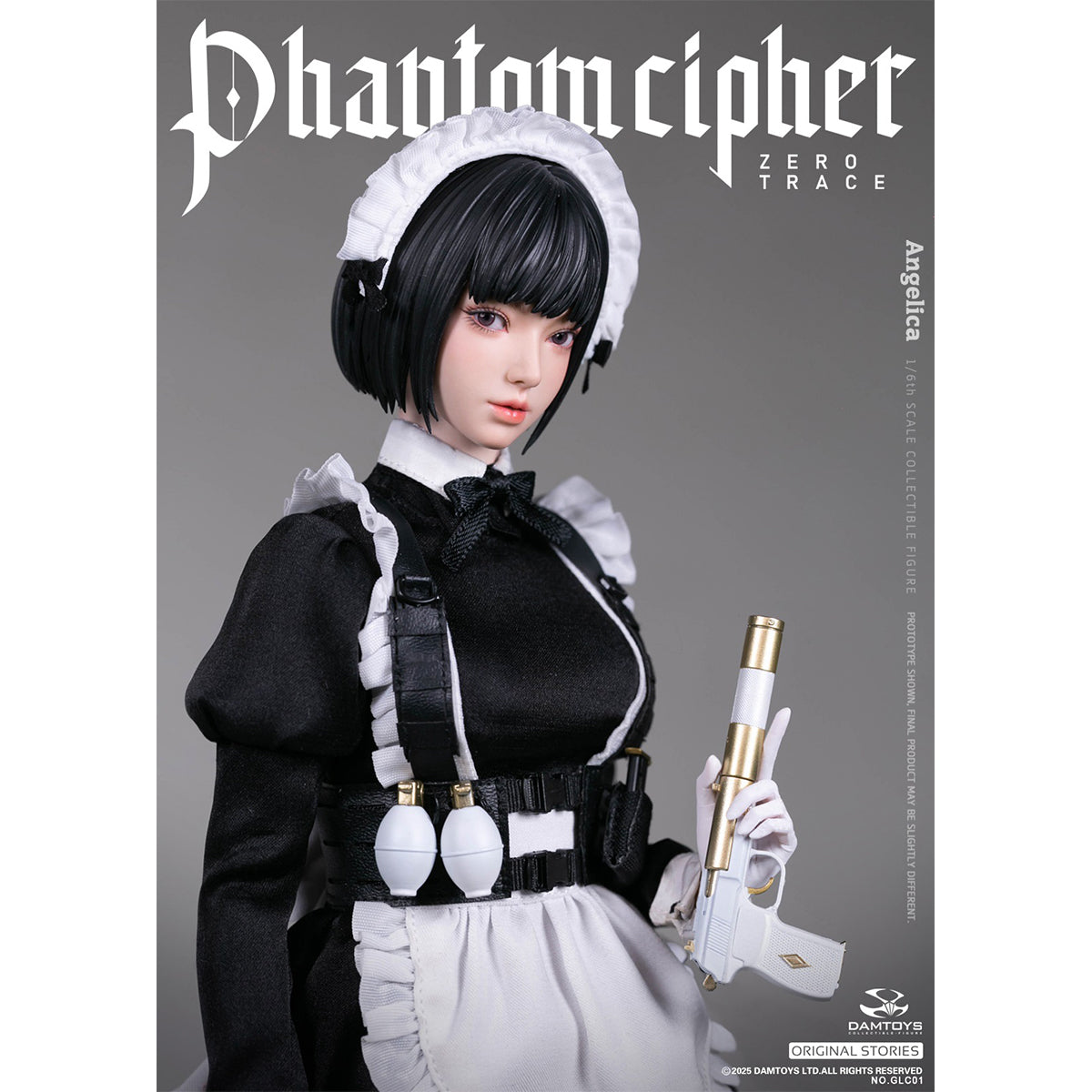 DAMTOYS Phantom Cipher - Zero Trace: Angelica 1/6 Scale Original Story Collectible Series Action Figure