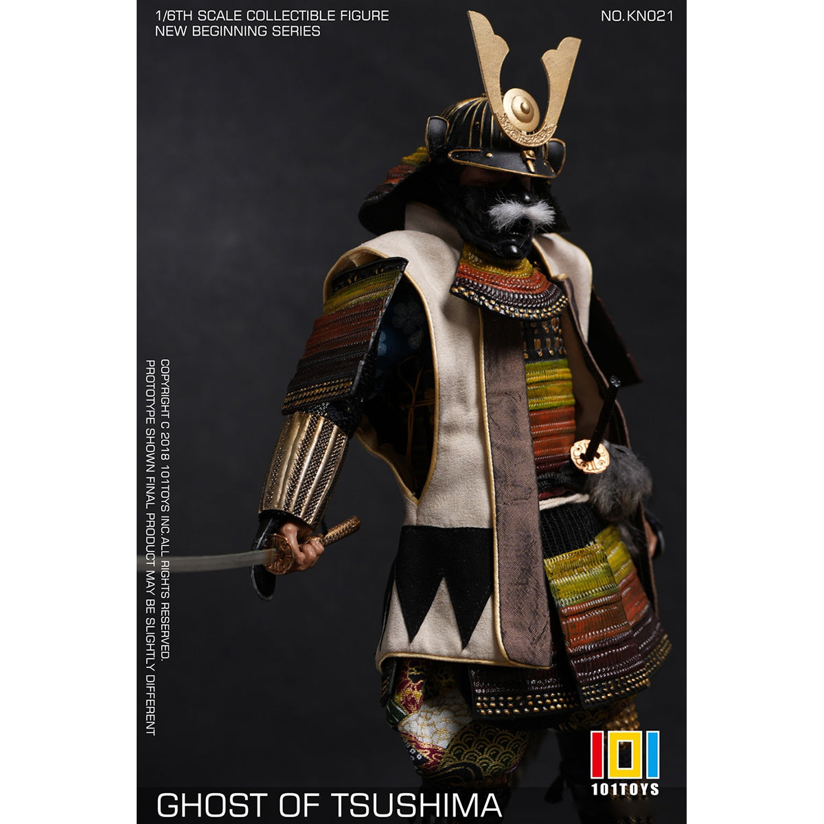 ★SAMURAIプロフィール必見★ BORN IN ROMA ★ 101TOYS KN023 GHOST OF TSUSHIMA Samurai 1/6 Scale New