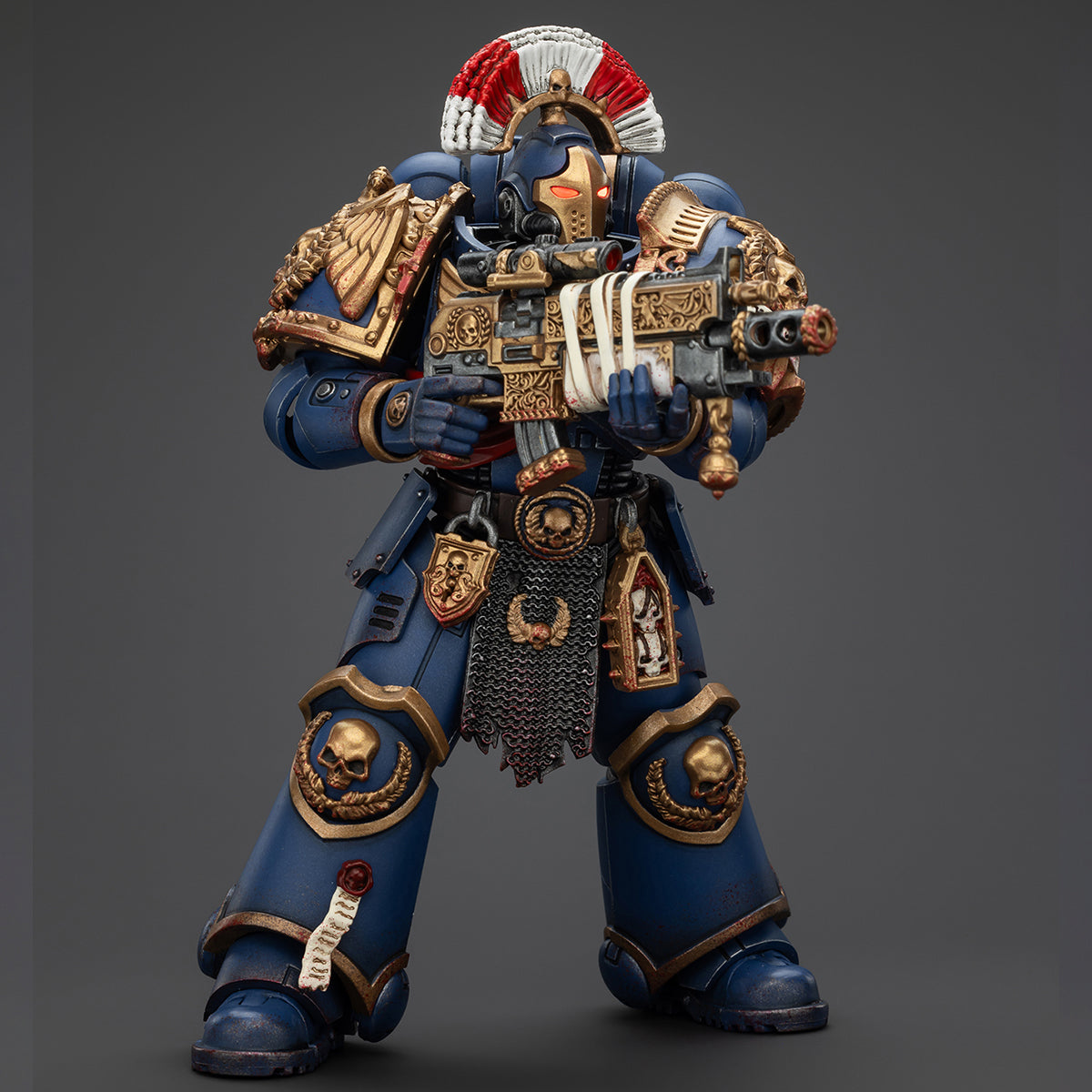 (Only Shipped to the US) JOYTOY Warhammer 40,000 1/18 Ultramarines Relic Secundus Armour with Artificer Bolt Rifle Chainsword and Bolt Pistol JT01536 Action Figures