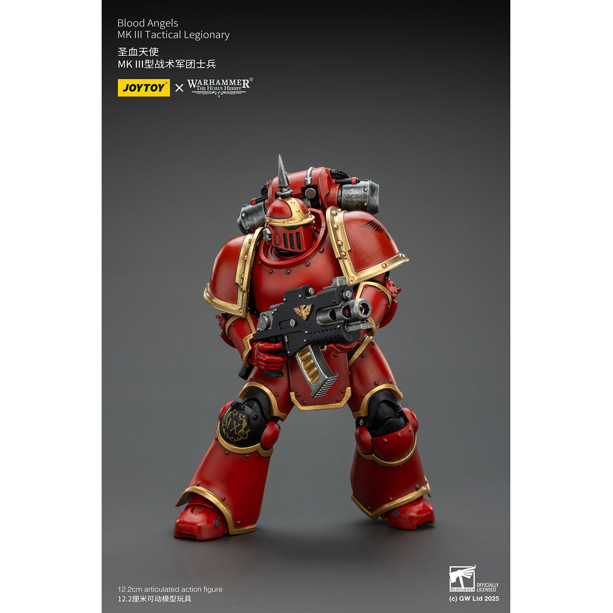 JOYTOY Warhammer Thousand Sons Sons of Horus Alpha Legion Ultramarines Space Wolves Imperial Fists Blood Angels MK lll Tactical Legionary 1/18 Scale Action Figure