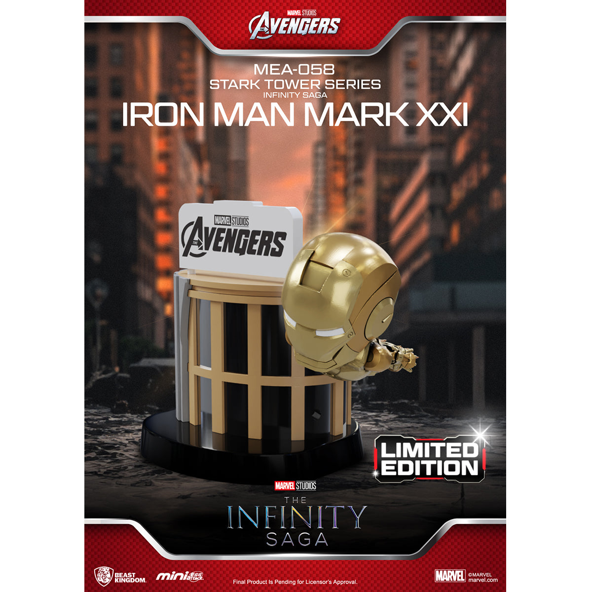 Beast Kingdom MEA-058 The Infinity Saga Stark Tower Series Randomly Single Blind Box Figure