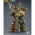 JOYTOY Warhammer 40,000 Death Guard Plague Marine with Bubotic axe and Plague Knife & Champion with Plasma Pistol and Power Fist 1/18 Scale Action Figure