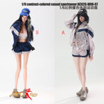ACG Entity Contrast Color Casual Sportswear Set Doll Clothes Accessory 1/6 Scale for 12 inch Female Action Figure