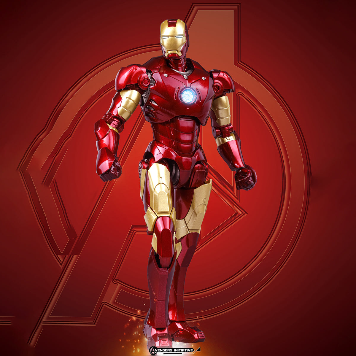 Kits de modelos de plástico Fondjoy: Infinity Saga - Figuras de acción coleccionables en miniatura a escala 1:12 de Iron Man, estilo Mecha Musume MK3