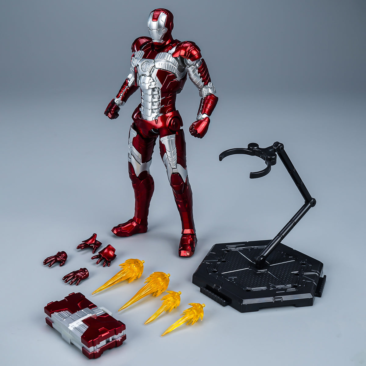 Maquetas de plástico Fondjoy: Infinity Saga - Figuras de acción coleccionables en miniatura a escala 1:12 de Iron Man, estilo Mecha Musume MK5