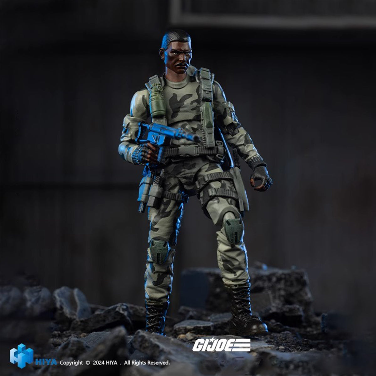 Ensemble complet HIYA : MINI EXQUIS : Stalker des forces spéciales, style militaire, design sans couture, figurine d'action miniature à l'échelle 1:18
