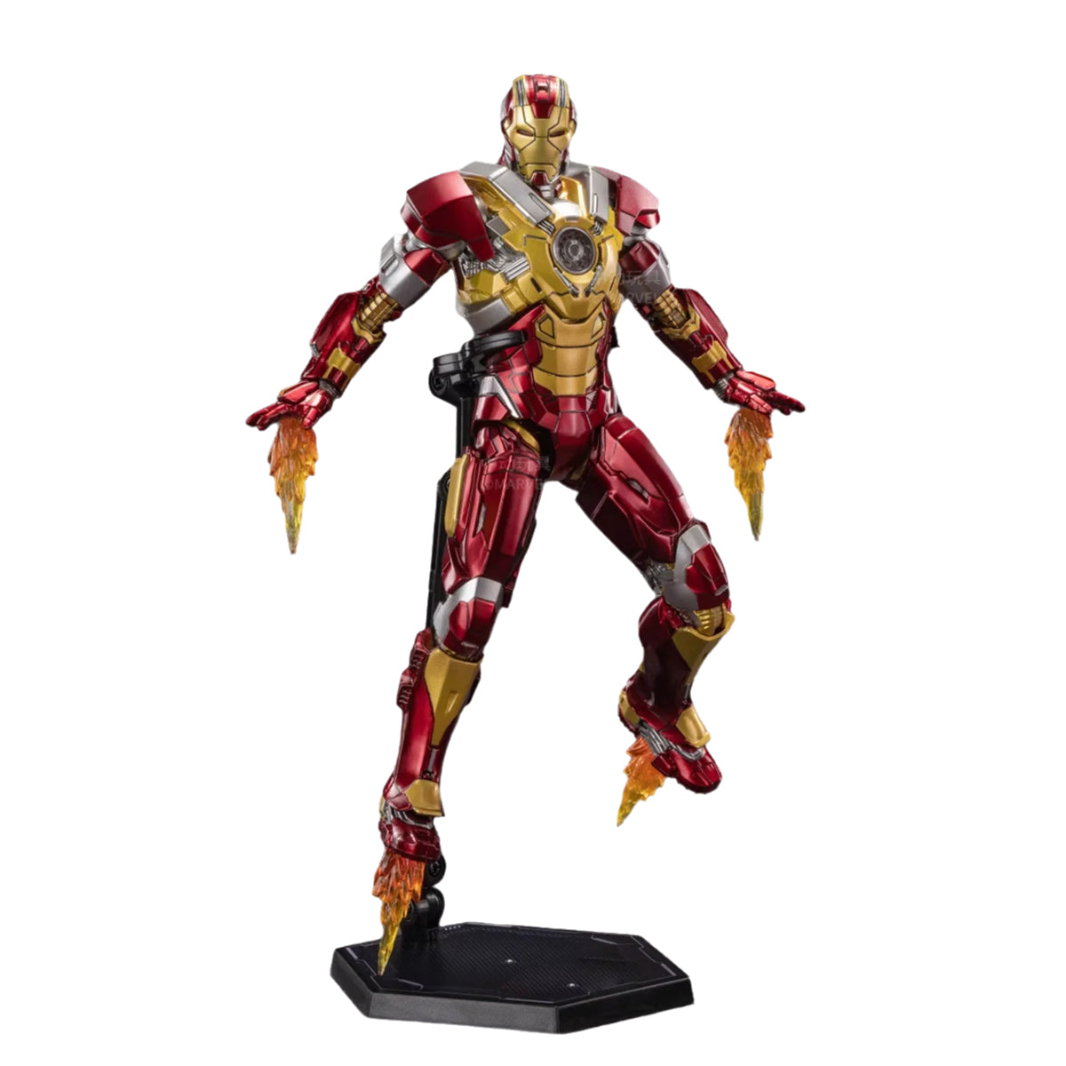 ZD Toys - Colección completa: Serie Aniversario (versión no luminosa): Iron Man MK17 (1906-17), figura de acción en miniatura a escala 1:10