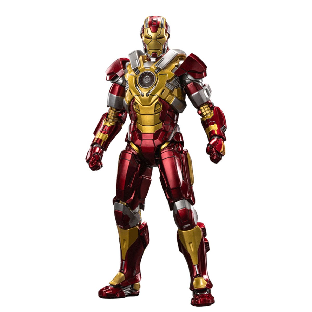 ZD Toys - Colección completa: Serie Aniversario (versión no luminosa): Iron Man MK17 (1906-17), figura de acción en miniatura a escala 1:10