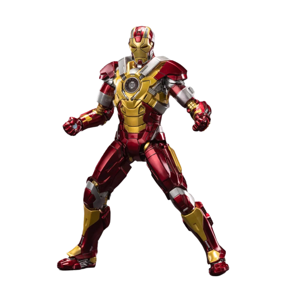 ZD Toys - Colección completa: Serie Aniversario (versión no luminosa): Iron Man MK17 (1906-17), figura de acción en miniatura a escala 1:10