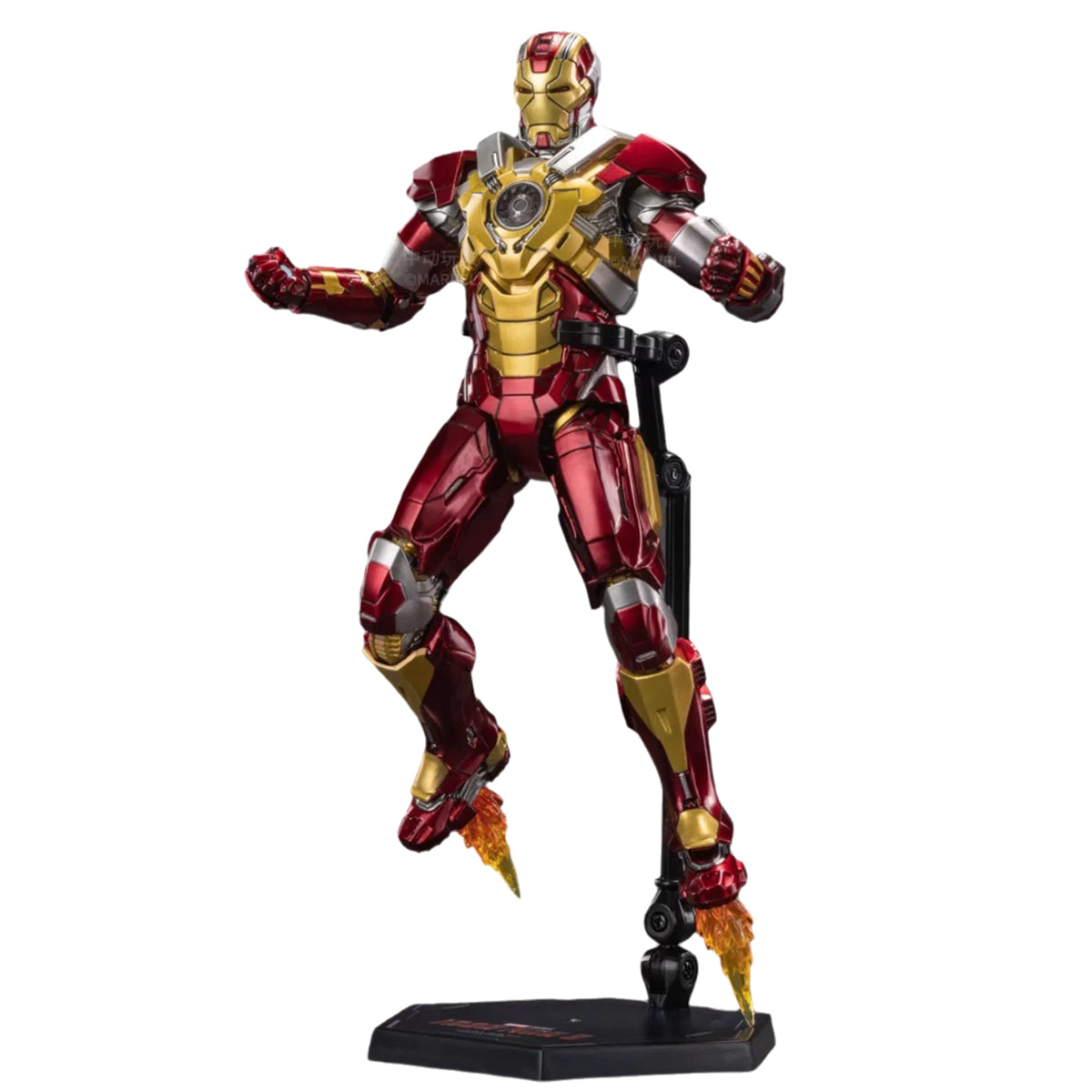 ZD Toys - Colección completa: Serie Aniversario (versión no luminosa): Iron Man MK17 (1906-17), figura de acción en miniatura a escala 1:10