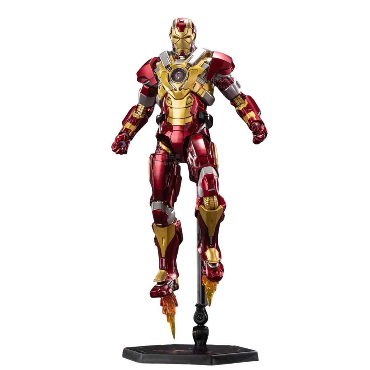 ZD Toys - Colección completa: Serie Aniversario (versión no luminosa): Iron Man MK17 (1906-17), figura de acción en miniatura a escala 1:10
