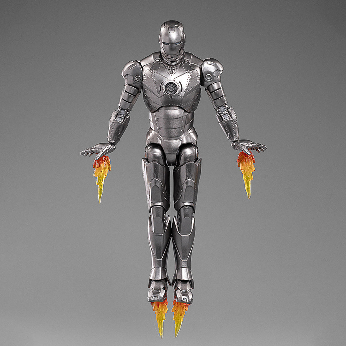 ZD Toys - Colección completa: Serie Aniversario (versión no luminosa): Iron Man MK2 (1906-02), figura de acción en miniatura a escala 1:10